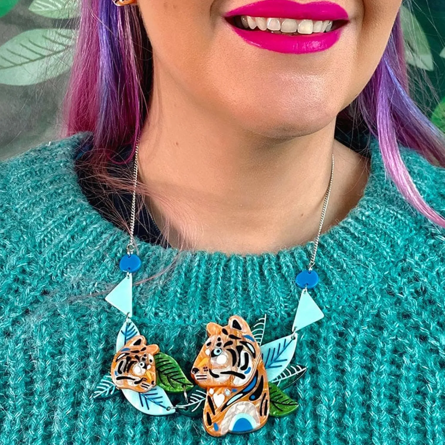 The Tranquil Tiger Necklace^Erstwilder Sale