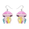 The Whimsical White Spotted Jellyfish Drop Earrings^Erstwilder Hot