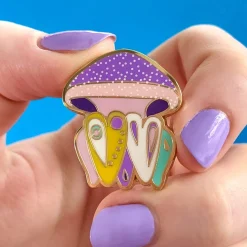 The Whimsical White Spotted Jellyfish Enamel Pin^Erstwilder Sale