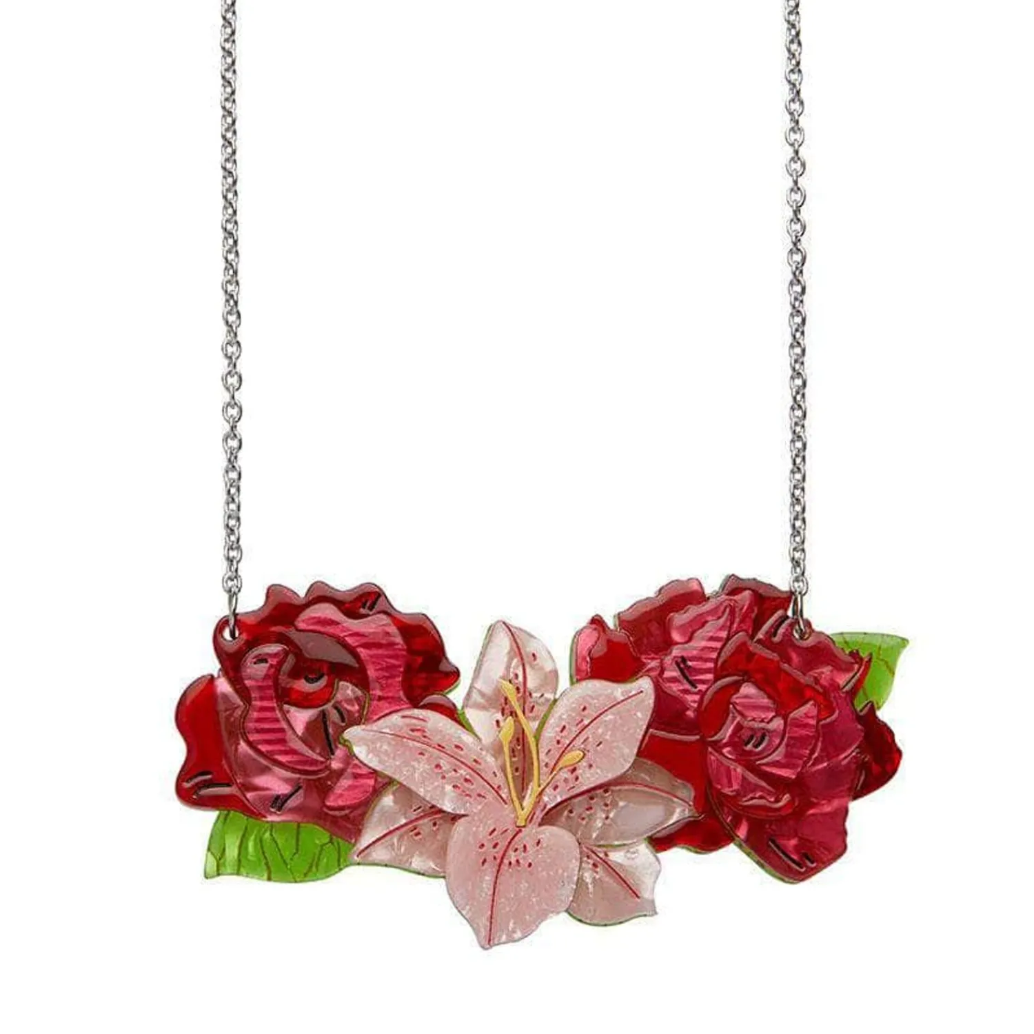 Tickled Pink Flower Necklace (Small)^Erstwilder Online