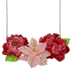 Tickled Pink Flower Necklace (Large)^Erstwilder Sale