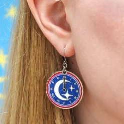 Timely Tale Enamel Drop Earrings^Erstwilder Discount