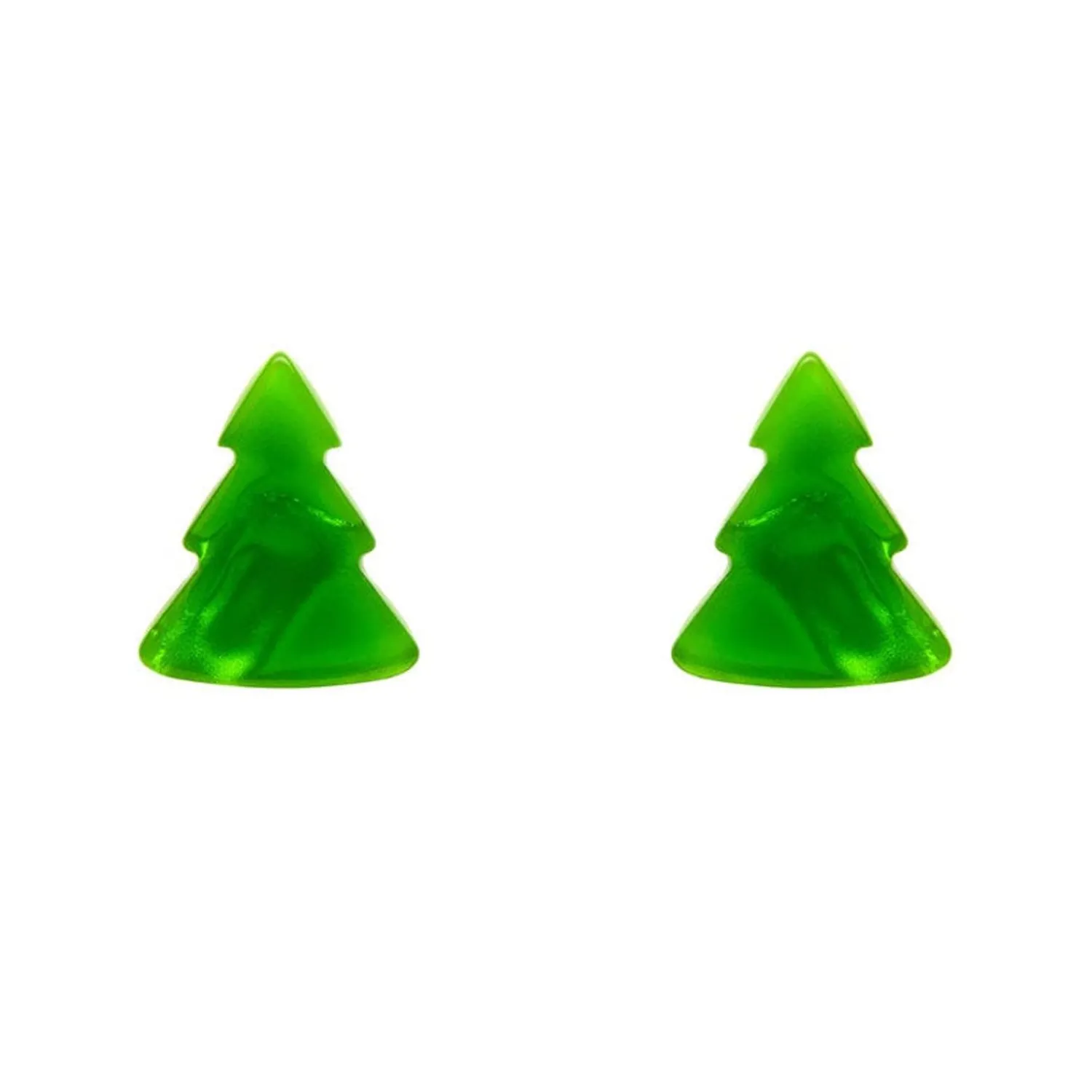 Tree Ripple Stud Earrings - Green^Erstwilder Hot