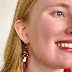 Twinning Toadstools Drop Earrings^Erstwilder Hot