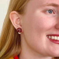 Twinning Toadstools Stud Earrings^Erstwilder New