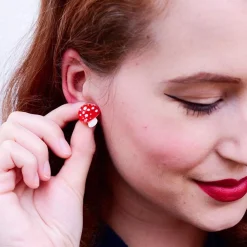 Twinning Toadstools Stud Earrings^Erstwilder Sale