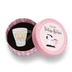 Wake Up And Smell The Coffee Mini Brooch^Erstwilder New