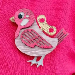 Wind-Up Whimsy Brooch^Erstwilder Sale