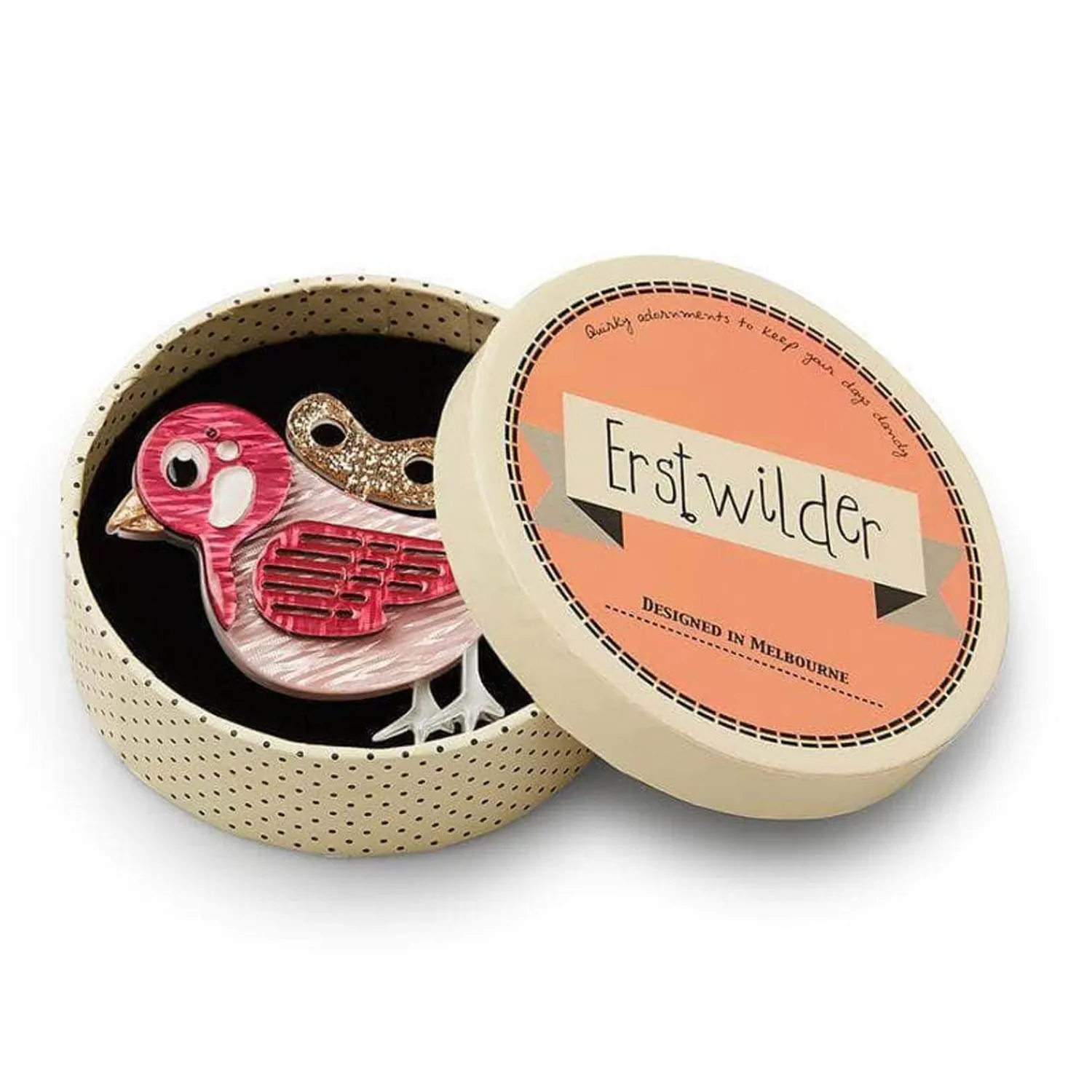 Wind-Up Whimsy Brooch^Erstwilder Sale