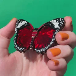 Wings Laced In Red Brooch^Erstwilder Sale