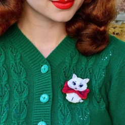 Wrapped Up In Love Kitten Brooch^Erstwilder Clearance