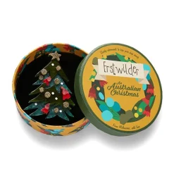 Yuletide Timber Brooch^Erstwilder Hot